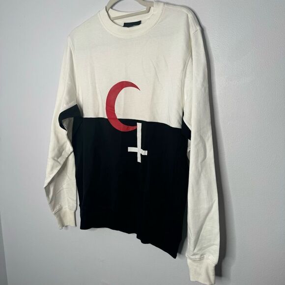 black scale religious holiday crew in white size small - Picture 7 of 7